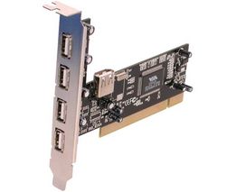 ADVANCE Karta radič PCI 4 porty USB 2.0 USB-204P + Kábel USB A samec/ samica - 1,8 m (F3045027)