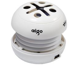 AIGO Prenosný reproduktor E086 - biely