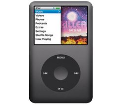 APPLE iPod classic 160 GB čierny - NEW + USB nabíjačka - biela