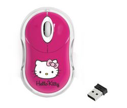 BLUESTORK Bezdrôtová myš Bumpy Hello Kitty - ružová + Hub USB 4 porty UH-10 + Kábel USB 2.0 A samec/samica - 5 m (MC922AMF-5M)