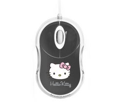 BLUESTORK Káblová myš Bumpy Hello Kitty - sivá