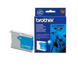 BROTHER Atramentová náplň LC1000C - Tyrkysová + Kábel USB A samec/B samec 1,80m