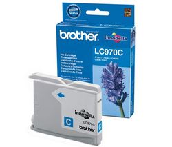 BROTHER Atramentová náplň LC970C - Azúrová + Kábel USB A samec/B samec 1,80m