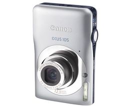 CANON Digital Ixus  105 strieborný + Ultra Compact PIX leather case + Pamäťová karta SDHC 8 GB