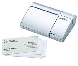 CARDSCAN Scanner na vizitiky Cardscan Personal V8 USB 2.0 + Zásobník 100 utierok pre LCD obrazovky