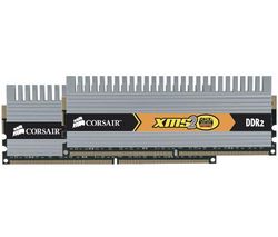 CORSAIR Pamäť PC DHX XMS2 Twin2X Matched 2x1024 MB DDR2 SDRAM CL4 PC2-6400 + Zásobník 100 navlhčených utierok + Čistiaci stlačený plyn viacpozičný 252 ml