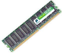 CORSAIR Pamäť PC Value Select 512 MB DDR SDRAM PC3200 Cas 2.5 - Záruka 10 rokov + Čistiaci stlačený plyn viacpozičný 252 ml