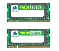 CORSAIR Prenosná pamäť Value Select 2x 4 GB DDR2-800 PC2-6400 (VS8GSDSKIT800D2) + Hub USB 4 porty UH-10 + Kľúč USB WN111 Wireless-N 300 Mbps