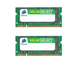 CORSAIR Prenosná pamäť Value Select 4 GB (sada 2x 2 GB) DDR2-SDRAM PC2-5300 CL5 (VS1GSDS533D2) + Hub USB 4 porty UH-10 + Kľúč USB Bluetooth 2.0 (100m)