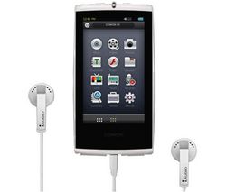 COWON/IAUDIO MP3 prehrávač 16 GB S9 biely + Slúchadlá HOLUA S2HLBZ-SZ - strieborné