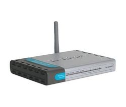 D-LINK Router WiFi 54mbps DI-524UP - switch 4 porty a vstavaný tlacový server USB  + Hub 7 portov USB 2.0
