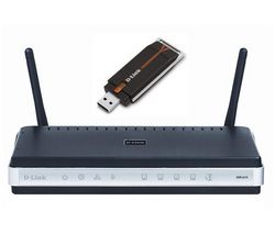 D-LINK Sada DKT 400: router WiFi DIR-615 + adaptér USB WiFi DWA-140