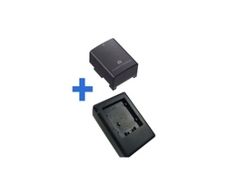 EFORCE Charger + Camcorder Battery compatible CANON for BP-808