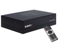 EMTEC Externý pevný disk mediaplayer Movie Cube-Q800 750 GB USB 2.0 + Hub USB 4 porty UH-10 + Kábel USB 2.0 A samec/samica - 5 m (MC922AMF-5M)