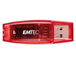 EMTEC Kľúč USB 2.0 C400 4 GB - červený + Čistiaci stlačený plyn viacpozičný 252 ml