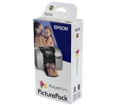 EPSON Picture Pack T5570 farebná atramentová náplň + foto papier 10x15 - 135 listov + Kábel USB A samec/B samec 1,80m