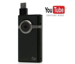 FLIP Mini-videokamera Mino HD - čierna + Sada 2 puzdier z neoprénu Soft Pouch ASP2CP1 + Statív + Sada 3 USB káblov Flip AUC1CP2