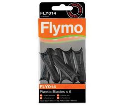 FLYMO Plastové nože FLY014 - 6 kusov - Pre kosacku Hover Vac / Mow 'n' Vac / Micro Lite / Minimo