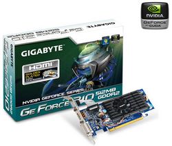 GIGABYTE GeForce 210 - 512 MB GDDR2 - PCI-Express 2.0 (GV-N210OC-512I) + Zásobník 100 navlhčených utierok