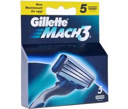 GILLETTE Sada 5 žiletiek Gillette Mach III Turbo