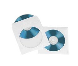 HAMA Papierové obaly na CD - biele - 25 kusov