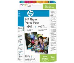 HP Sada atramentová náplň N°351 XL - Azúrová, Purpurová, Žltá + foto papier 10x15 - 240 g/m
