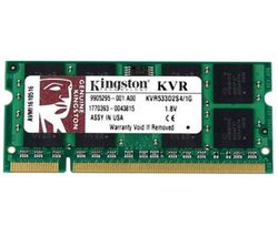 KINGSTON Prenosná pamäť ValueRAM 1 GB DDRII-SDRAM PC4200 CL4 (KVR533D2S4/1G)