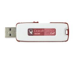 KINGSTON USB kľúč DataTraveler G2 16 GB - červený + Zásobník 100 navlhčených utierok