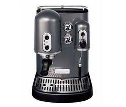 KITCHENAID Espresso Artisan 5KES100EPM sivé + Mlyncek na kávu 5KCG100EPM