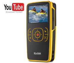 KODAK Vrecková videokamera Zx1 - žltá + Hub 4 porty USB 2.0