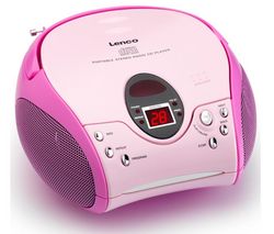 LENCO Rádio CD/MP3 SCD-24 ružové