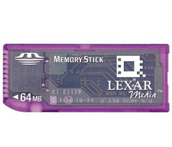 LEXAR Memory Stick 64 MB memory card (5 year warranty)