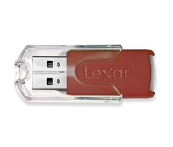 LEXAR USB kľúč JumpDrive FireFly 16 GB - červený  + Zásobník 100 navlhčených utierok