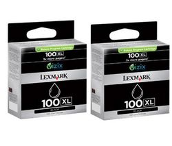 LEXMARK Dvojbalenie atramentová náplň N° 100XL - čierna + Kábel USB A samec/B samec 1,80m