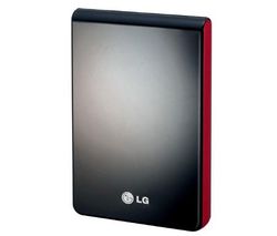 LG Prenosný externý pevný disk XD3 320 GB čierny + Puzdro SKU-PHDC-1 + WD TV HD Media Player