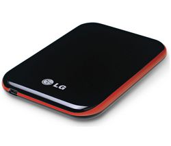 LG Prenosný externý pevný disk XD5 500 GB červený/čierny + Puzdro SKU-PHDC-1 modré