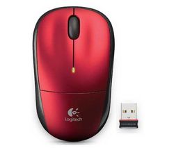 LOGITECH Bezdrôtová myš M215 červená  + Hub USB 4 porty UH-10 + Zásobník 100 navlhčených utierok