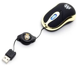 MAD-X Káblová mini myš OM OMM-05-BK čierna/zlatá