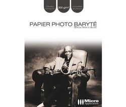MICRO APPLICATION Barytový fotopapier špeciálne pre ciernobiele fotografie - A4 - 8 listov