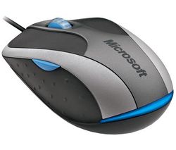 MICROSOFT Microsoft Notebook Optical Mouse 3000 - Mouse - optical - wired - USB - light grey + Hub 4 porty USB 2.0 + Zásobník 100 navlhčených utierok