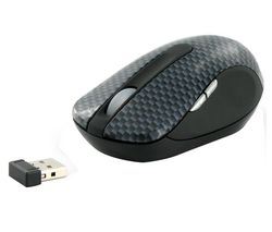 MOBILITY LAB Myš Nano Cordless Optical Mouse - uhlíková čierna + Hub USB 4 porty UH-10 + Zásobník 100 navlhčených utierok