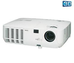 NEC NP115 3D Ready Video Projector + EZ.PCM03.007 Universal Ceiling Mount for video projectors