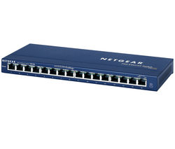 NETGEAR Mini Switch Ethernet 16 portov 10/100 Mb FS116 + Merací prístroj na testovanie sieťových káblov TC-NT2