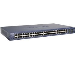 NETGEAR Prepínac Ethernet GS748T - 48 portov - EN, Fast EN, Gigabit EN - 10Base-T, 100Base-TX, 1000Base-T + 4 x SFP - 1U + D-Link DGE 528T - Network adapter - PCI - EN, Fast EN, Gigabit EN - 10Base-T, 100Base-TX, 1000Base-T + Karta PCI Gigabit Ethernet 1