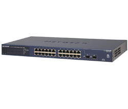 NETGEAR Switch Ethernet Gigabit 24 portov 10/100/1000 Mb GS724T Manageable úroven 2 + D-Link DGE 528T - Network adapter - PCI - EN, Fast EN, Gigabit EN - 10Base-T, 100Base-TX, 1000Base-T + Karta PCI Gigabit Ethernet 10/100/1000 Mb GA311 + Karta PCI Ether