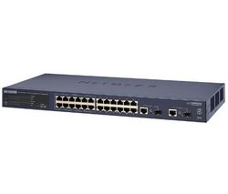 NETGEAR Switch ProSafe 24 portov 10/100 + 2 porty Gigabit FS726TP