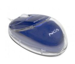 NGS Myš VIP Mouse - modrá + Náplň 100 vlhkých vreckoviek + Zásobník 100 navlhčených utierok