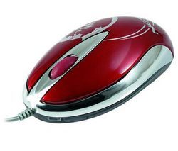 NGS Myš Viper Mouse Red + Hub 4 porty USB 2.0 + Zásobník 100 navlhčených utierok