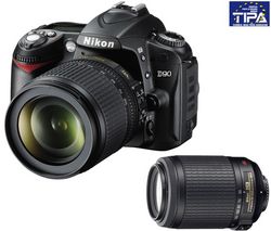 NIKON D90 + objektív AF-S VR DX 18-55 + objektív AF-S VR DX 55-200 + Brašna + Pamäťová karta SDHC 8 GB