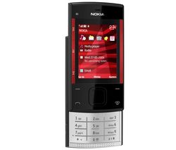NOKIA X3 červený/čierny + Slúchadlo Bluetooth Blue design - čierne + Ochranná fólia
